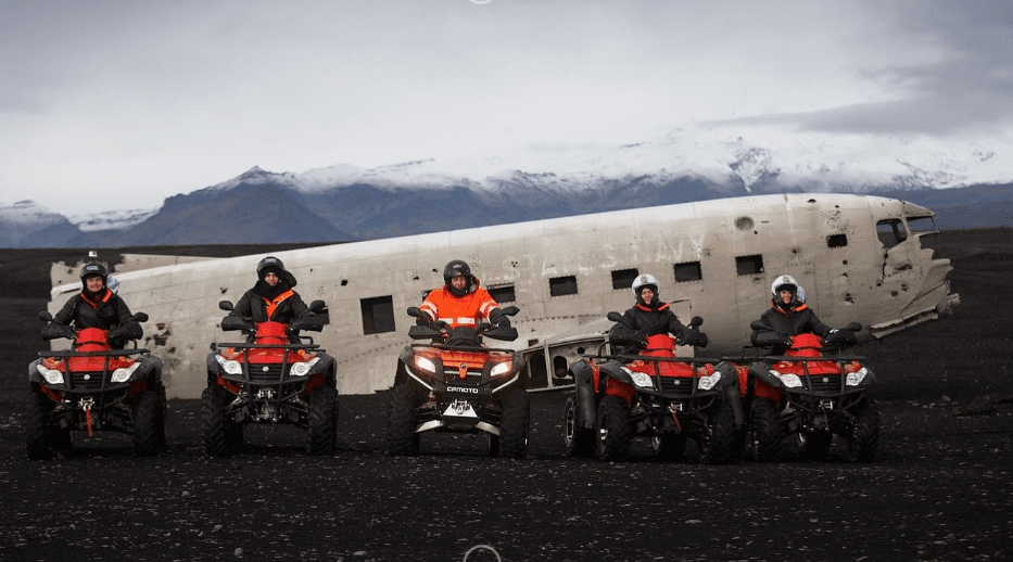 South Coast & Plane Wreck Black Beach ATV Adventure