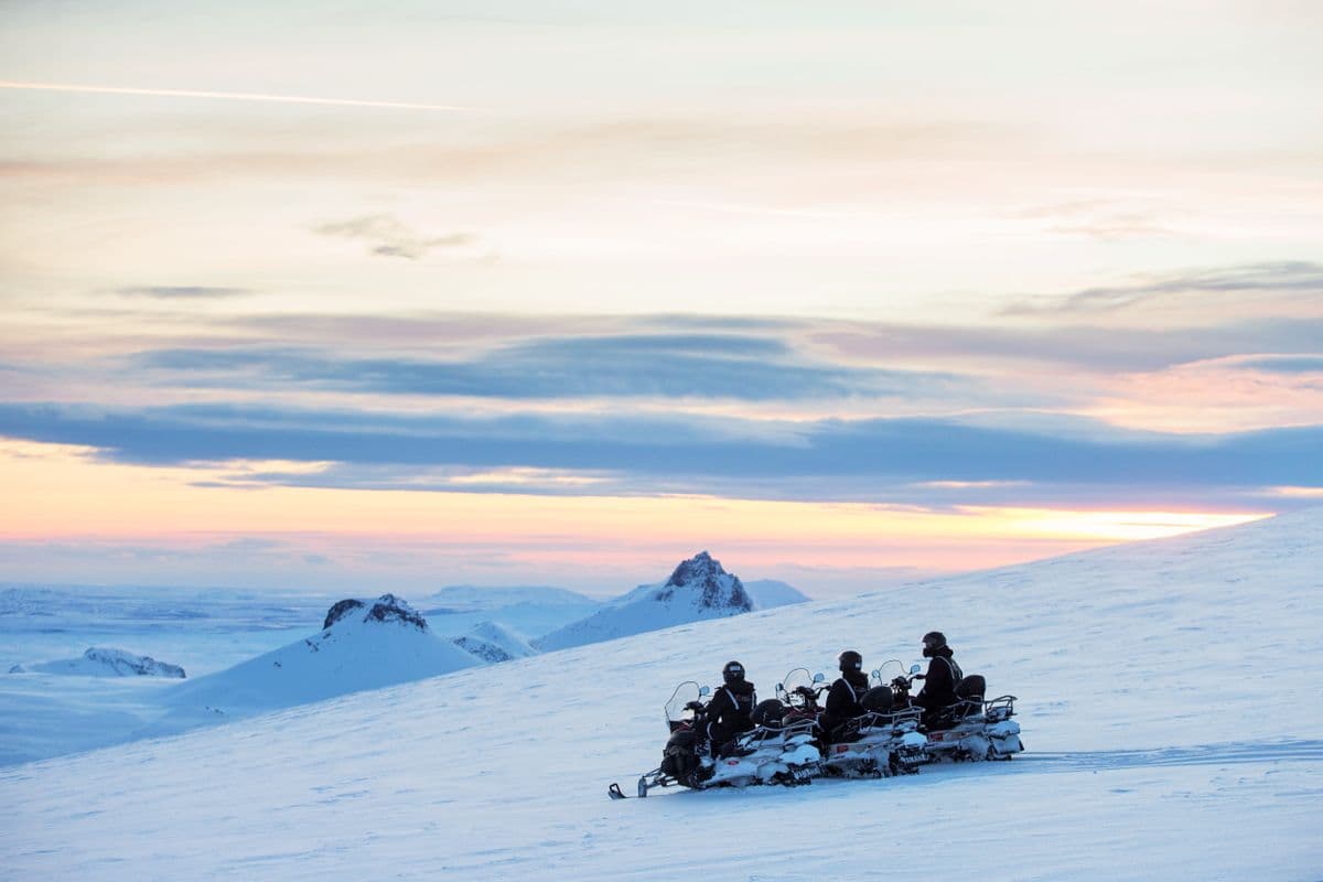  Pearl Tour - Golden Circle Super Jeep Tour & Snowmobiling - from Reykjavik