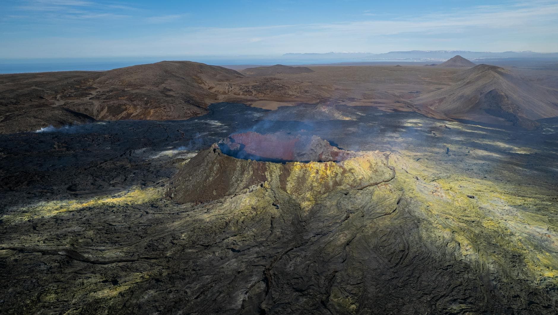 Askja volcanic caldera, Iceland Highlands