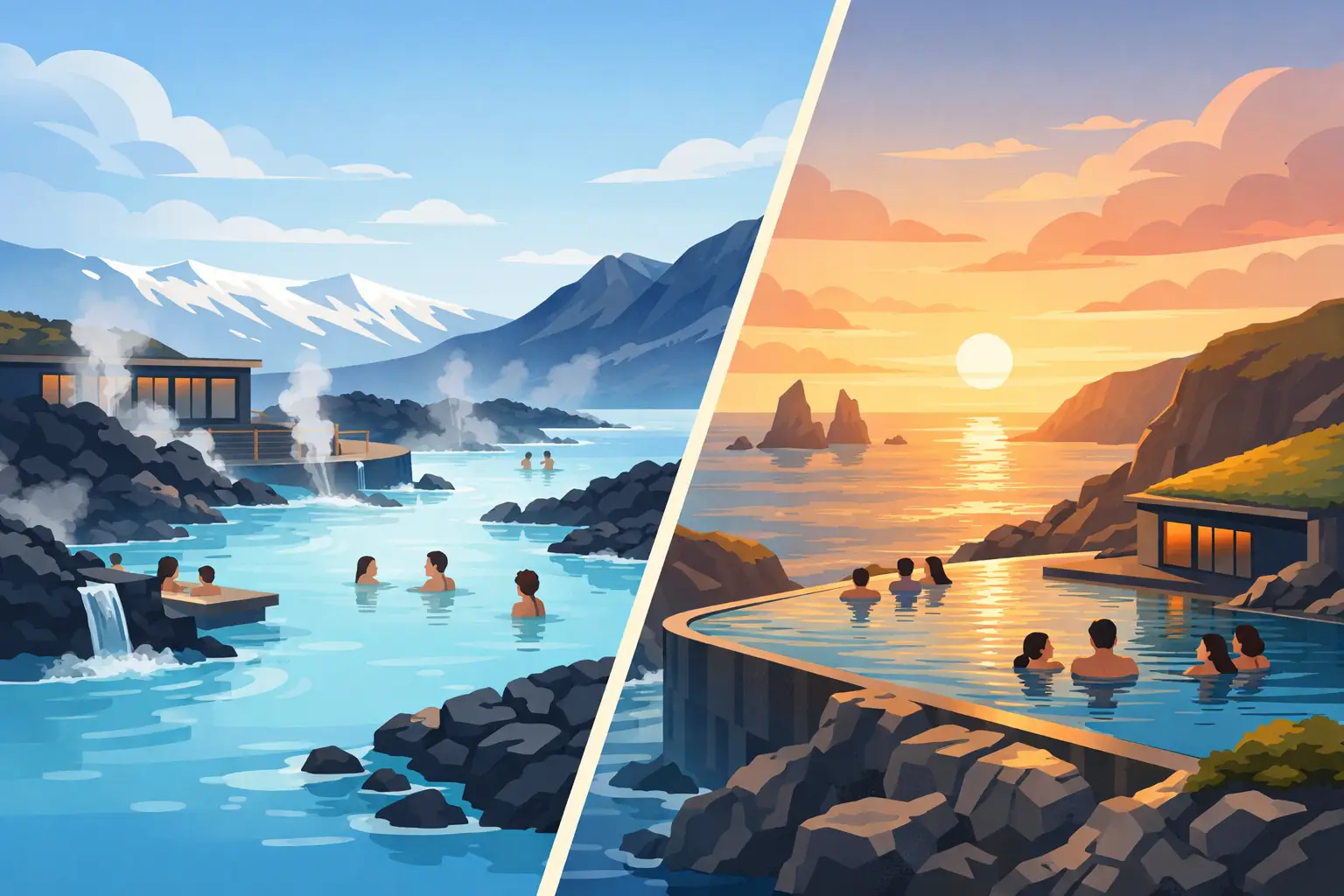 Blue Lagoon or Sky Lagoon in Iceland?