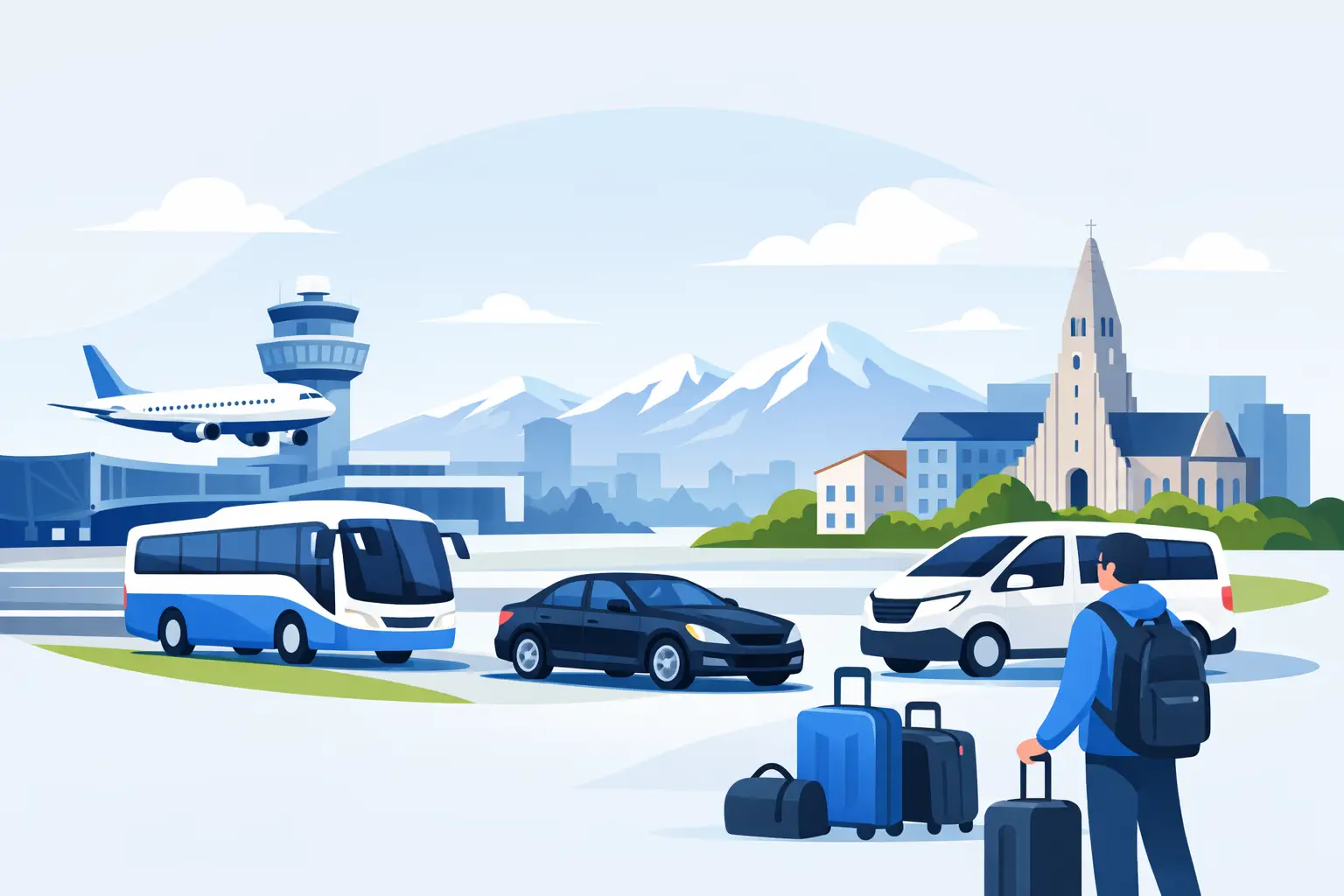 Reykjavik Airport Transfer to Hotel Options