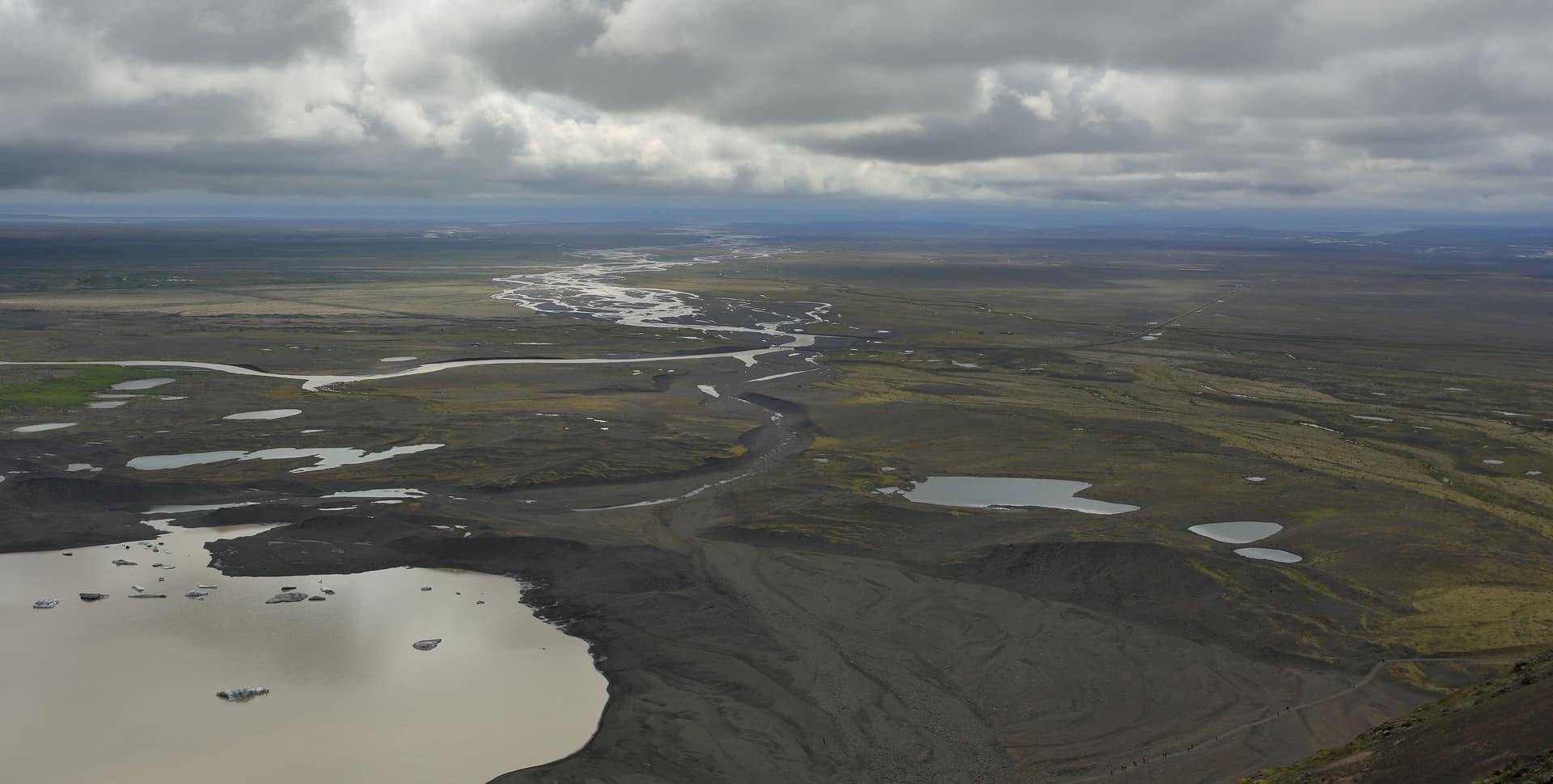 Scenic landscape around skaftafell