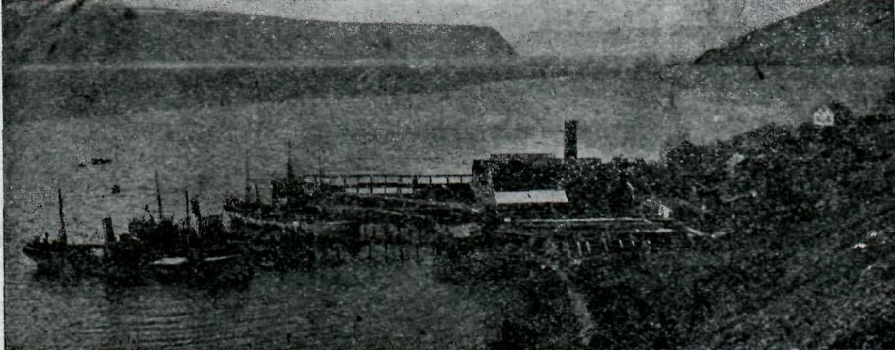 Photograph of the site — Síldarbræðslustöðin á Hesteyri 1930