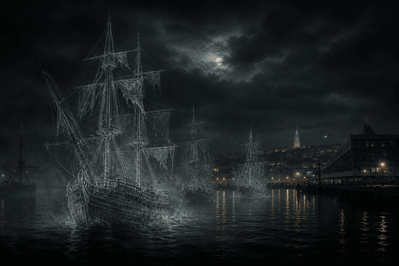Ghost Ships of Reykjavík Harbor
