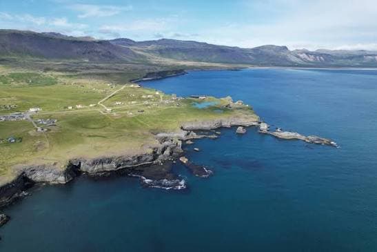 Scenic landscape around arnarstapi