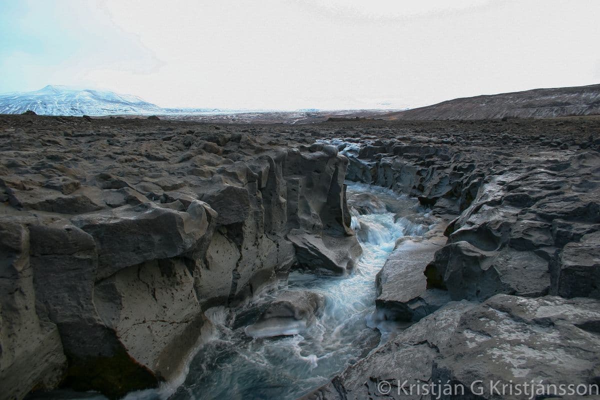 Iceland in a nutshell, Borgarfjordur, Husafell, Lava waterfall, glacier.