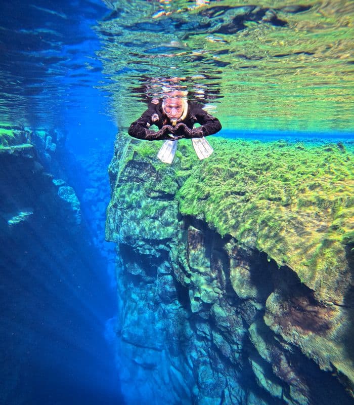 Snorkeling between Continents in Silfra - Free Underwater Photos