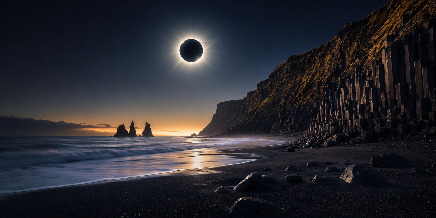 Solar eclipse Iceland